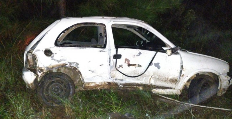 Colisão entre dois veículos deixa uma pessoa ferida no interior de Curitibanos